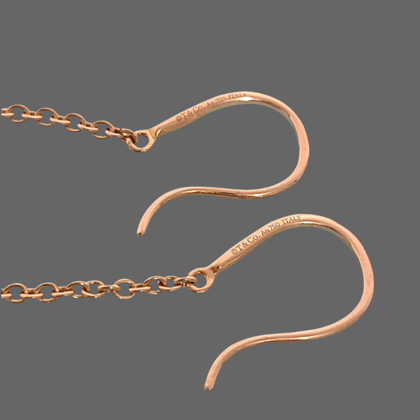 Tiffany Hard Ware Drop Earring 18K Y/G