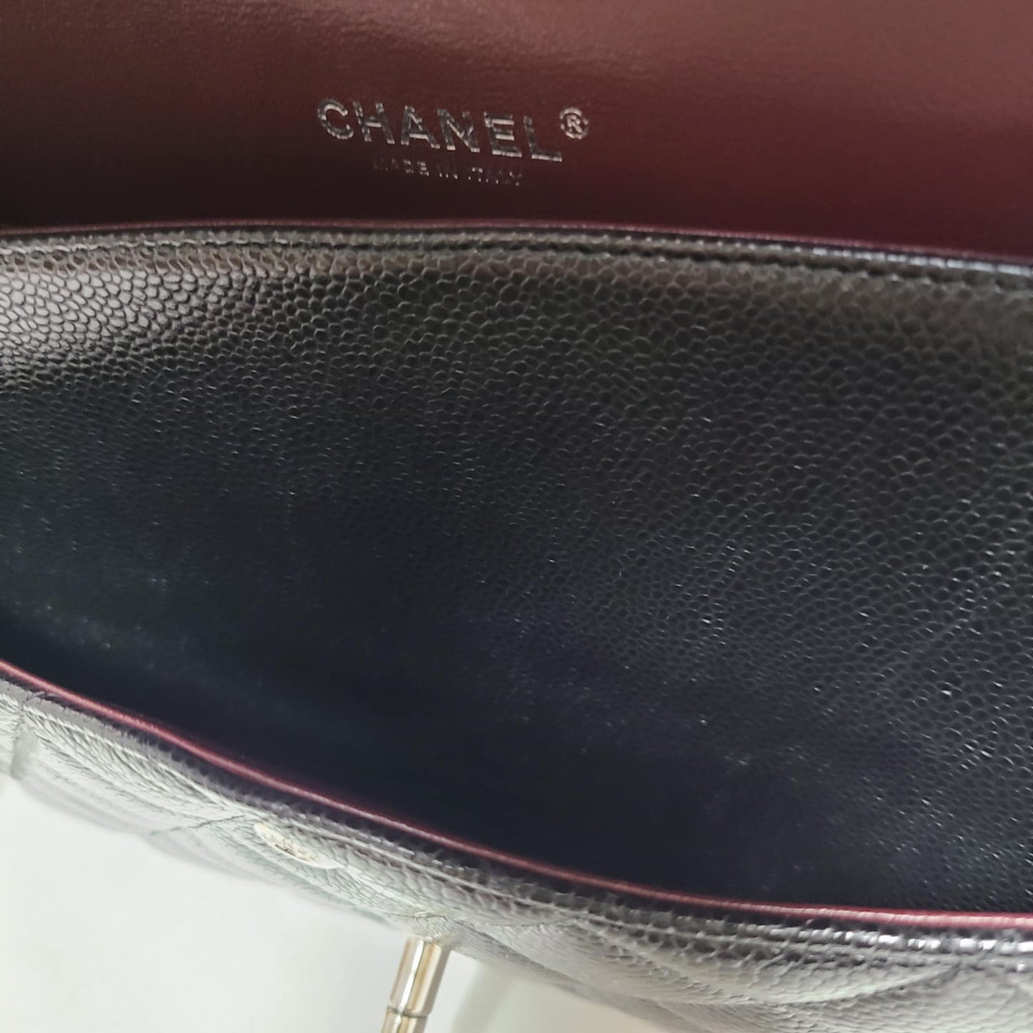 Chanel Classic Double Flap Bag – Caviar Leather Silver Hardware (Large)