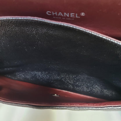 Chanel Maxi Double Flap Caviar – Silver Hardware
