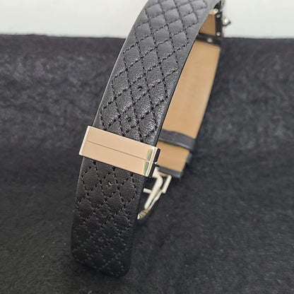 Chanel  Matelasse SS Patent Leather Strap Black Dial Women's Quartz