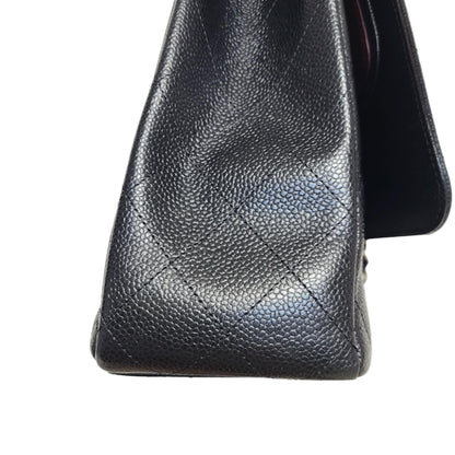 Chanel Maxi Double Flap Caviar – Silver Hardware