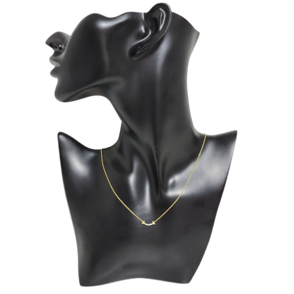 Tiffany & Co. T Smile Mini Necklace – 18k Gold with Diamonds