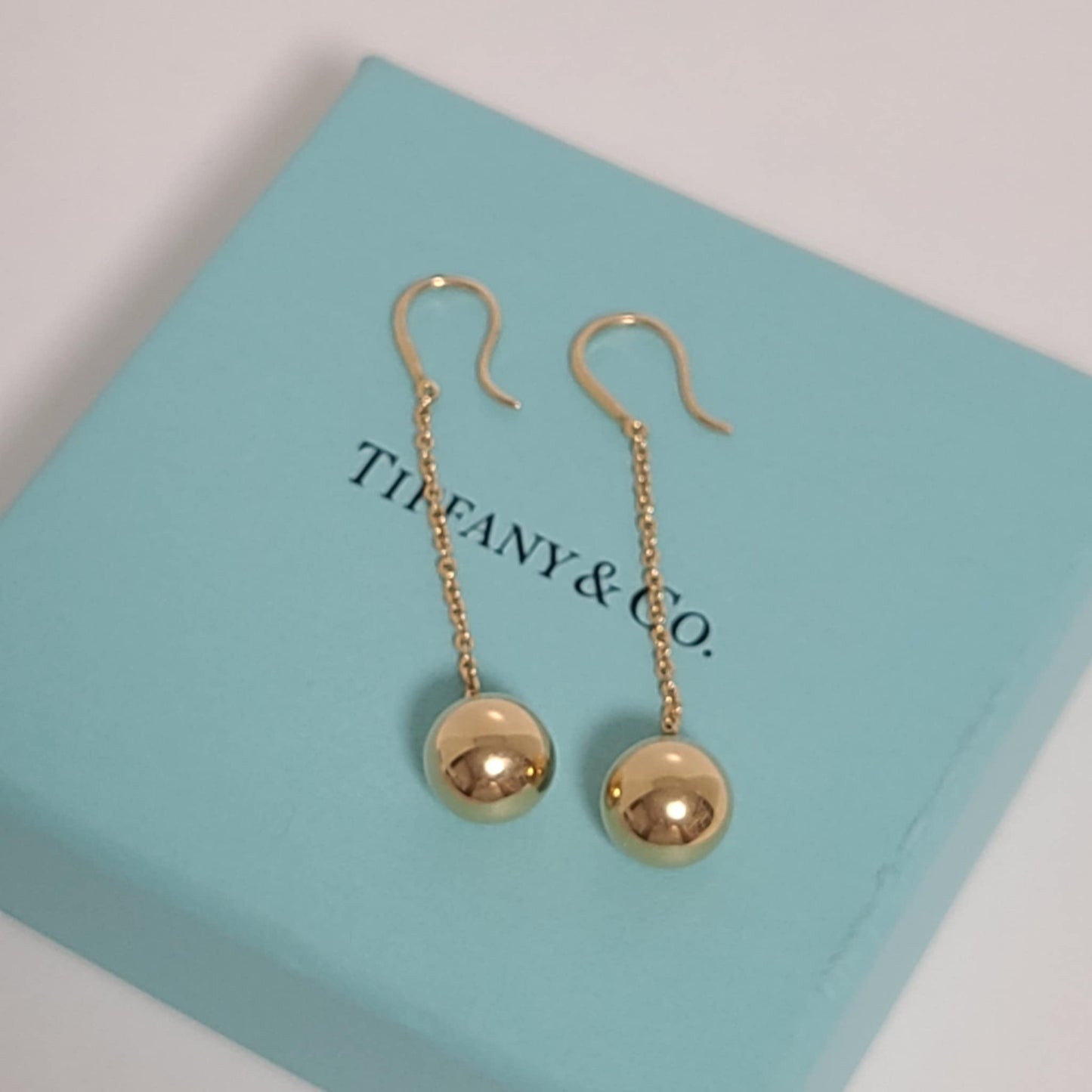 Tiffany Hard Ware Drop Earring 18K  Y/G