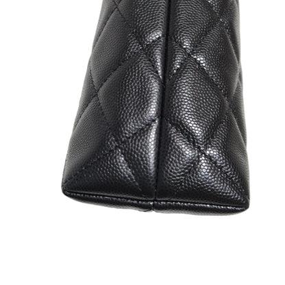Chanel CLUTCH WITH CHAIN Grained Shiny Caviar & Gold-Tone Metal Black 2024-2025 fall-winter pre collection