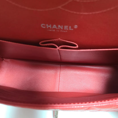Chanel Classic Double Flap Bag Size (L) Red Caviar